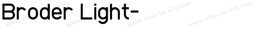 Broder Light字体转换
